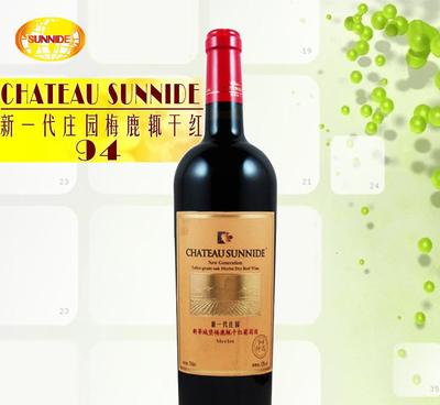 红酒750ml新一代庄园94特选新蒂梅鹿辄干红葡萄酒12度