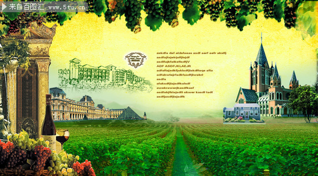 葡萄酒庄园图片