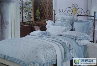 英伦庄园兰系列40S活性印刷四件套 家居生活的优雅之选